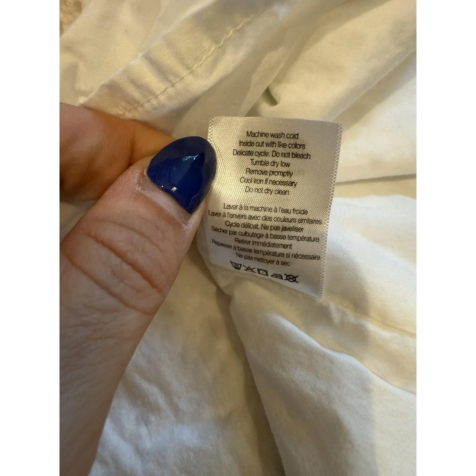 Veronica Beard Jeans Dress Womens Large White Eyelet V-Neck Side Zip Pima Cotton - Image 7