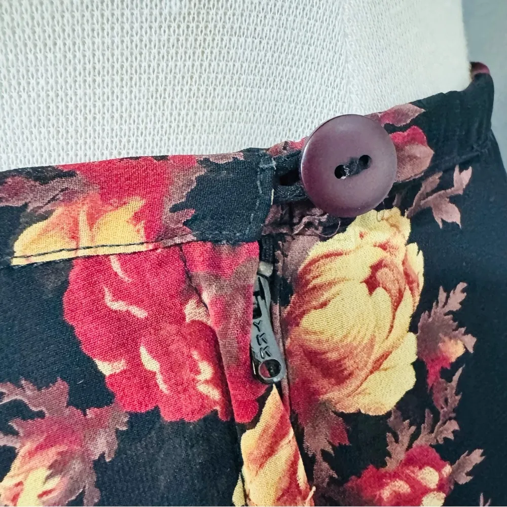 Compagnie Internationale Express Vintage Floral Short Skater Y2K Skirt Ruffled M - Image 7