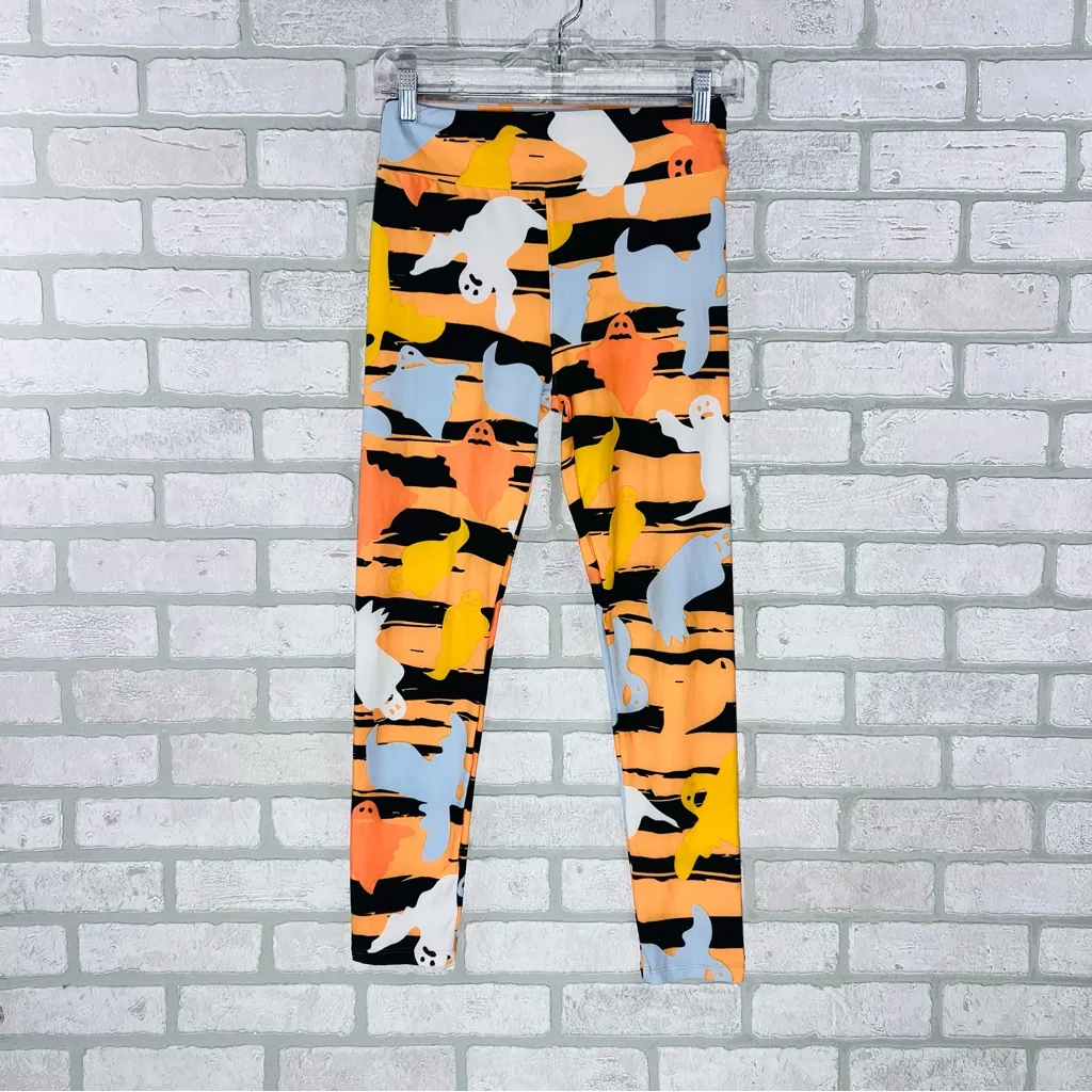 LuLaRoe  Halloween Ghost Print Leggings Size 0/S - Image 2