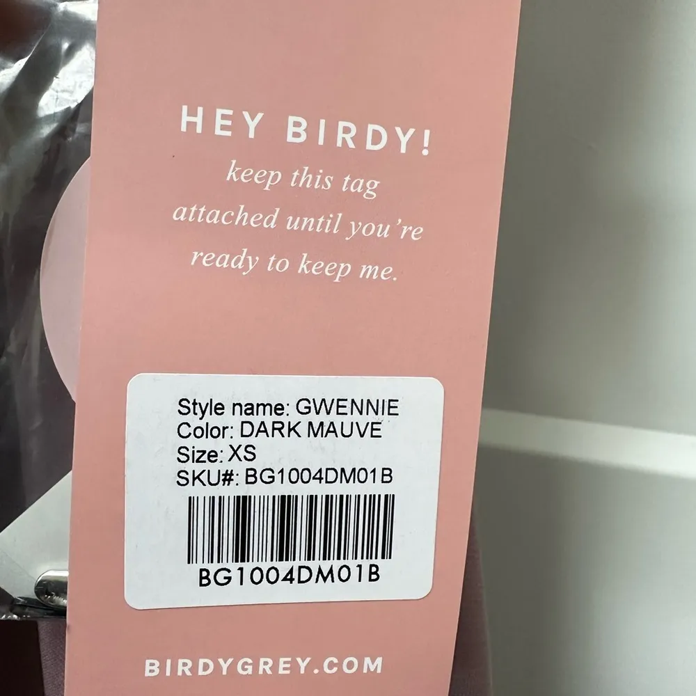 NWT Birdy Grey Gwennie Dark Mauve Dress size XS - Image 8
