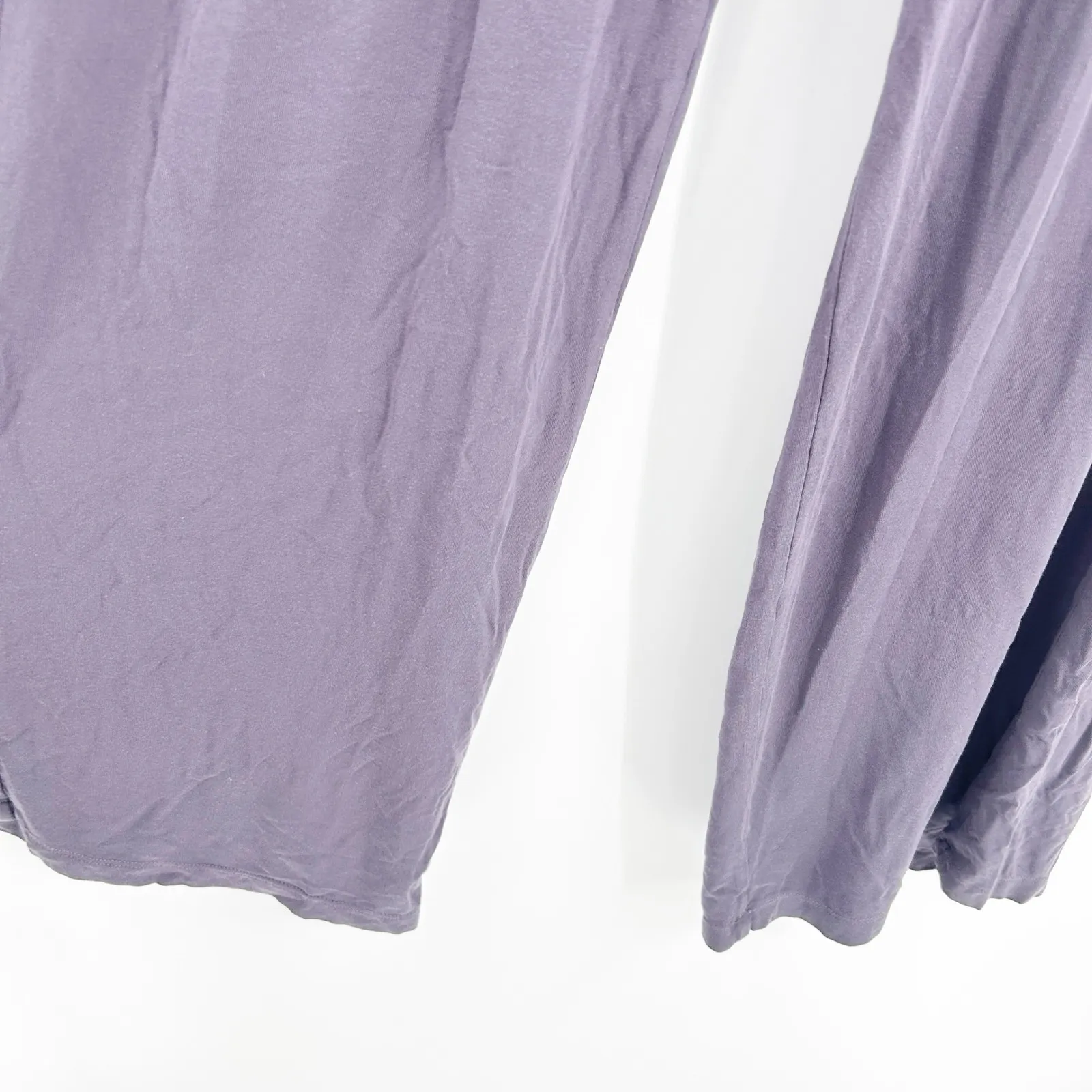 Athleta Womens Studio Wide Leg Pull On Lounge Modal Blend Pants Size M Purple‎ - Image 4
