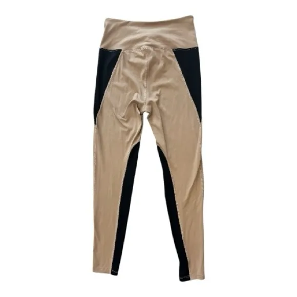 YEAR OF OURS Color Blocked Football Lace Up Leggings Women’s Large EUC Black - Image 5