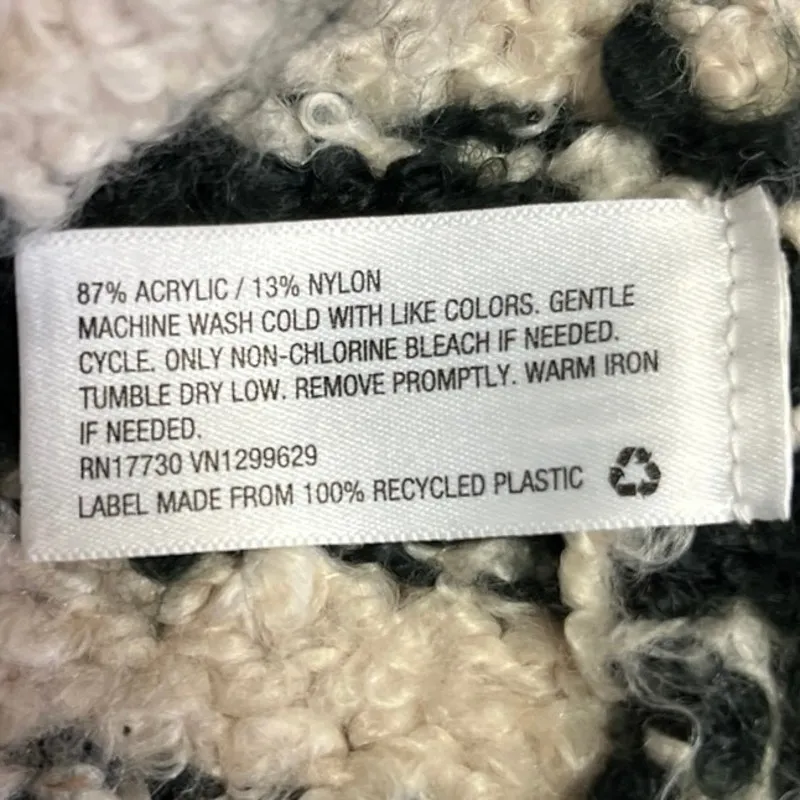 Knox Rose Multicolor Striped Long Sleeve Hooded Open Front Cardigan Sweater Sz M - Image 6