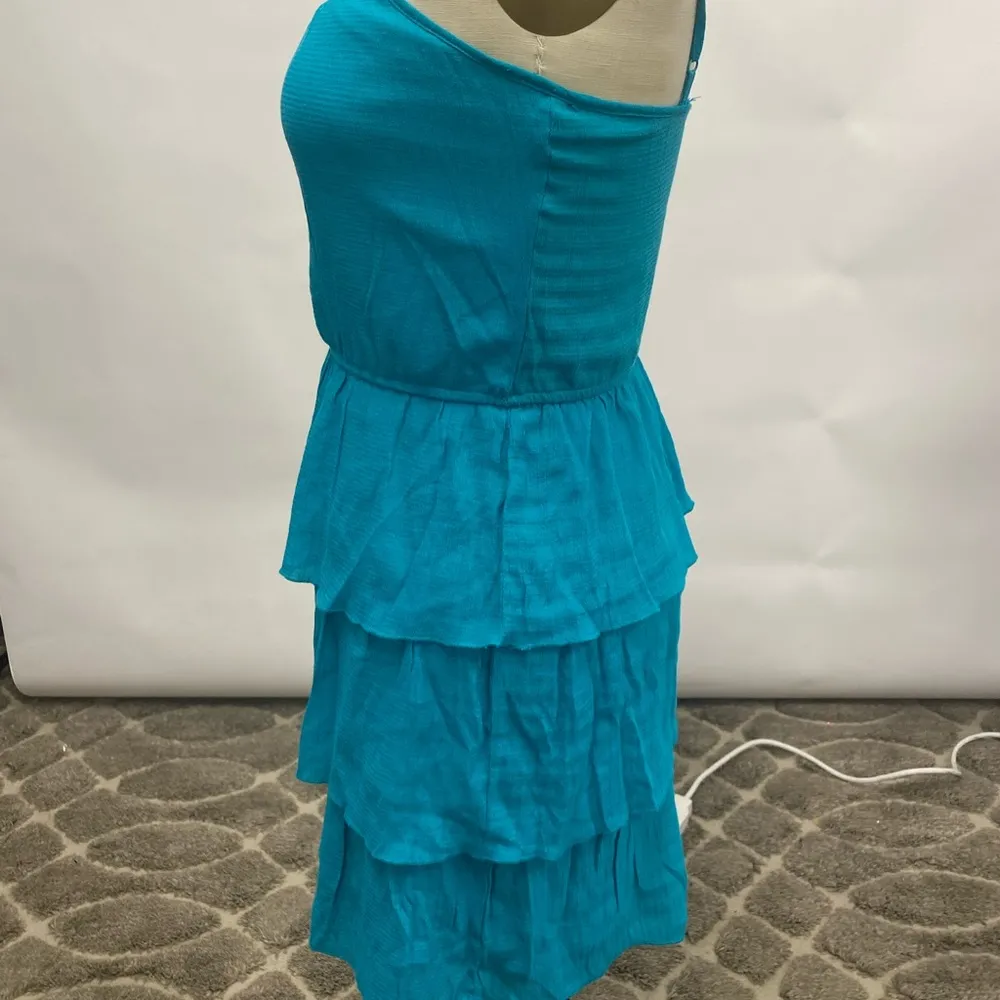 Teal Ruffle Dress - Image 3