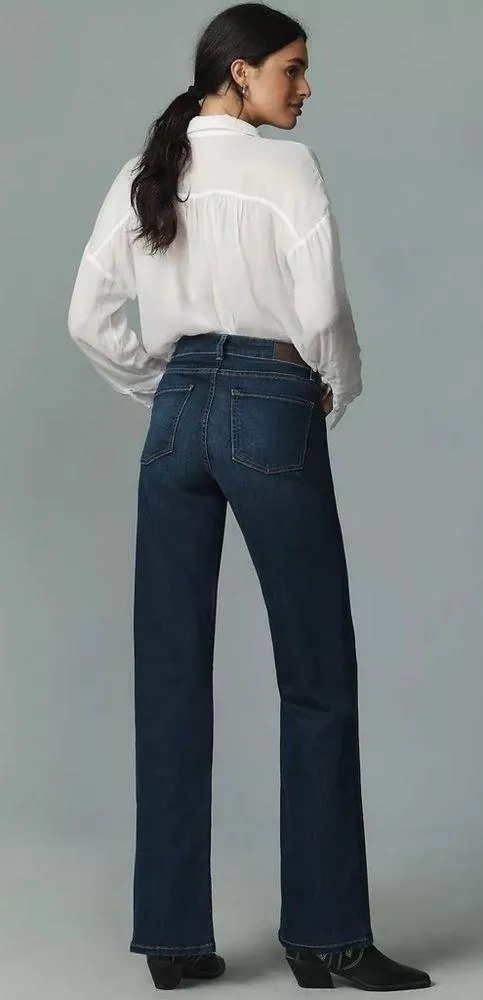 Fidelity Katie High Rise Classic Flare Empress Blue Jeans Size 27 NWT - Image 4