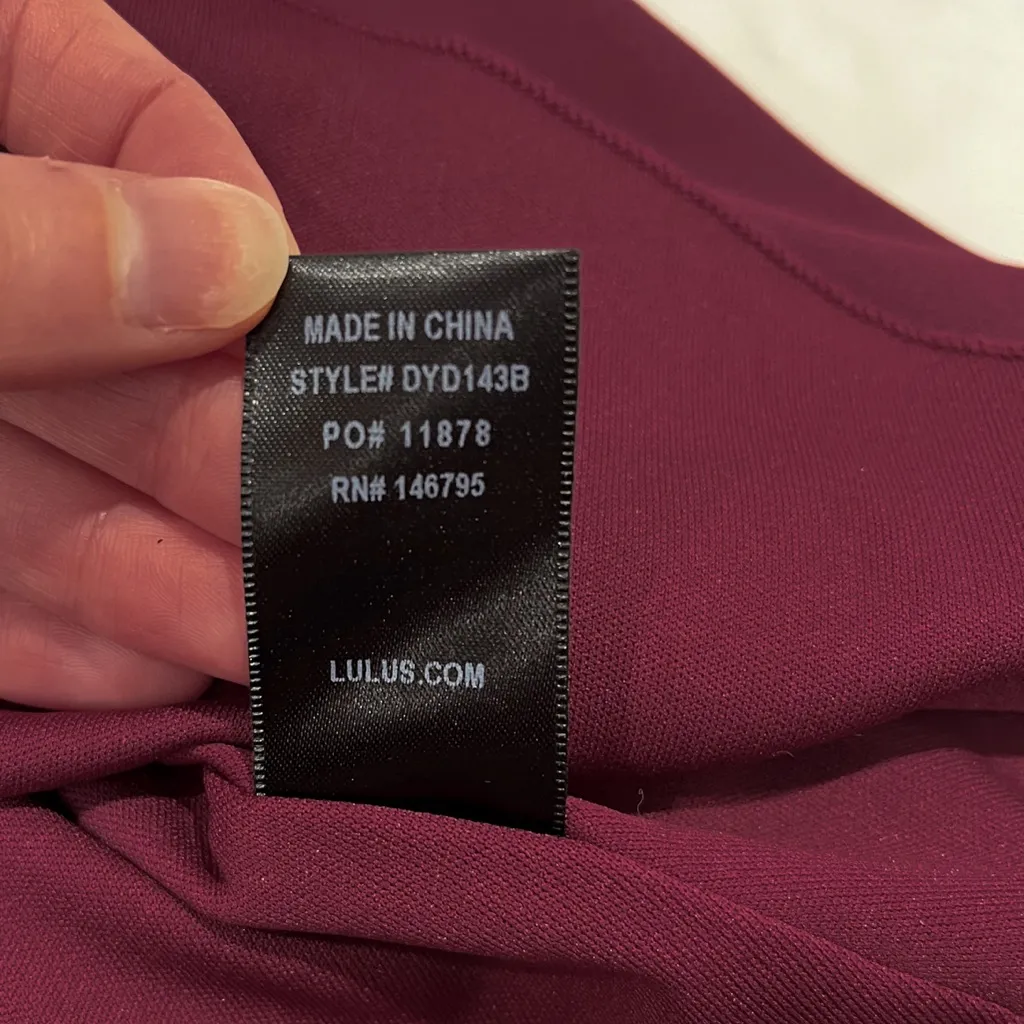 LULUS Elegant Burgundy Wrap Dress Red - Image 9