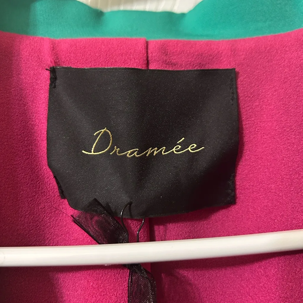 Dramee Green Cropped Blazer(Size 46) - Image 4