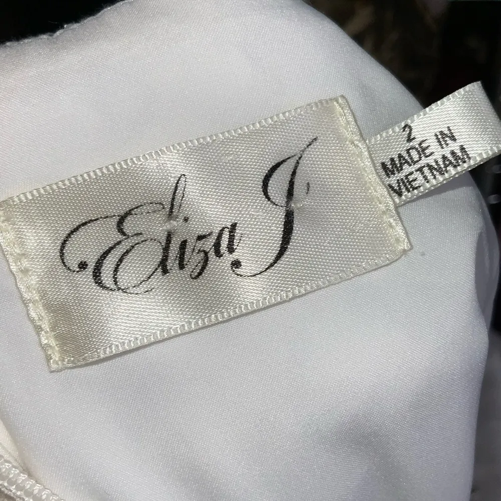 Eliza J Cream Lace Overlay 3/4 Sleeves Sweetheart Special Event Dress Size 2 - Image 12