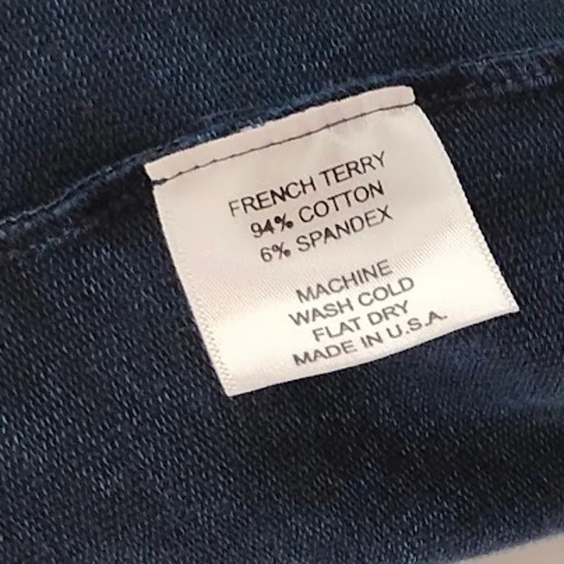 Testimony LA French Terry Jacket Blue Size M - Image 3