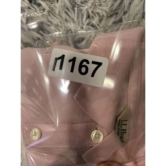 LL Bean Shirt Womens Size Large Pink Polo Cotton‎ Casual Short Sleeve Ladies - Image 6