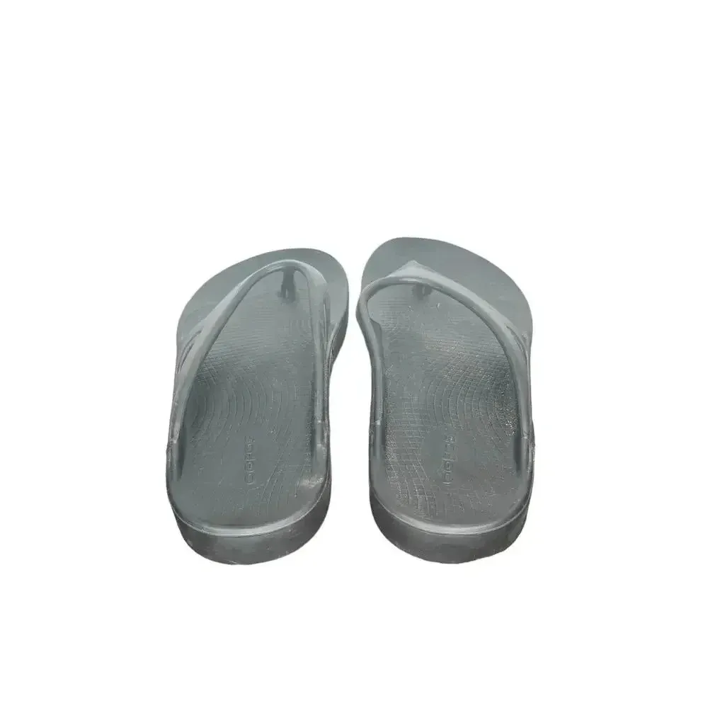 OOFOS Original Black Recovery Thong Sandals Flip Flop Unisex SIZE W12 M10 - Image 4