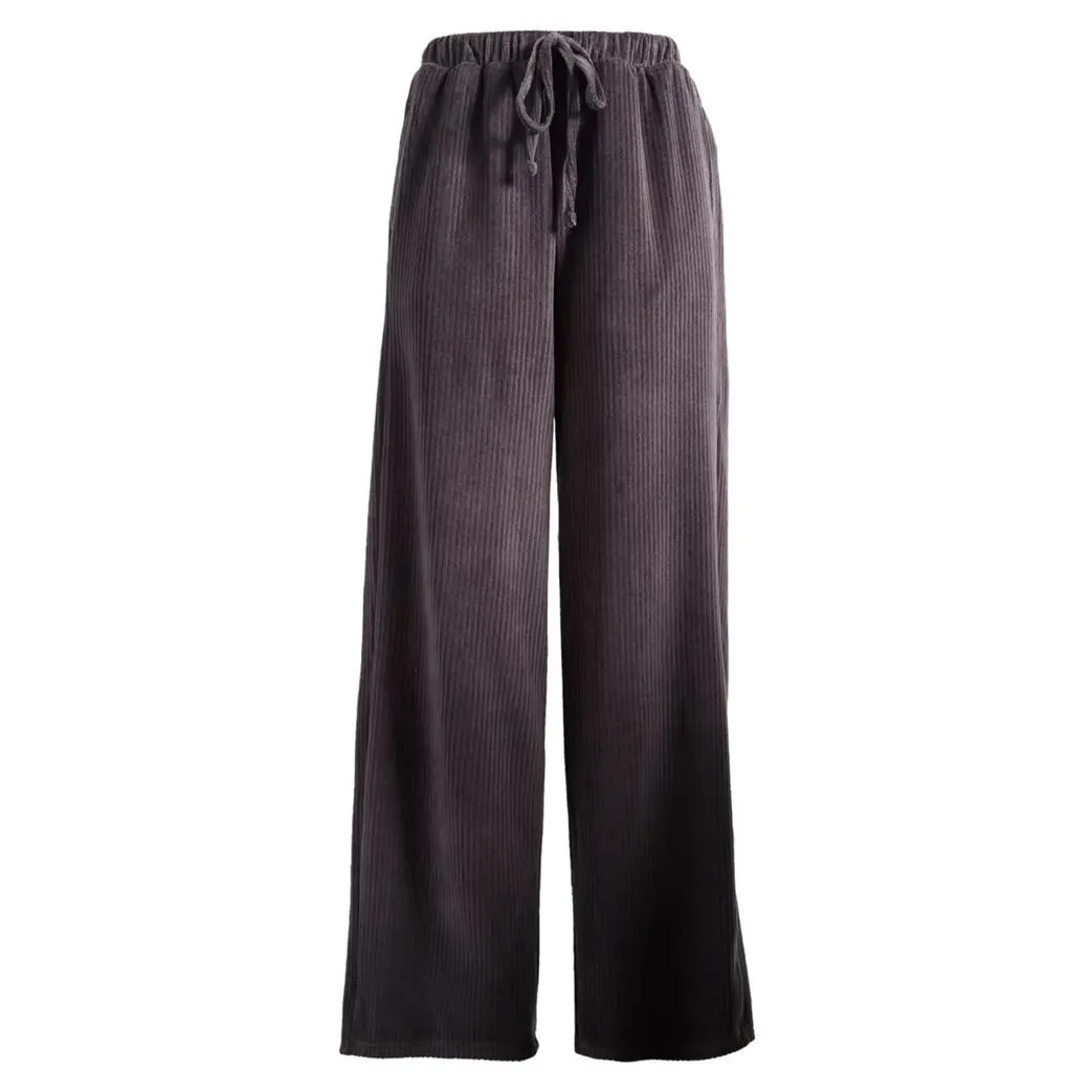 Billabong Sweet Sun Wide Leg Pant Black Corduroy NWT Small - Image 5