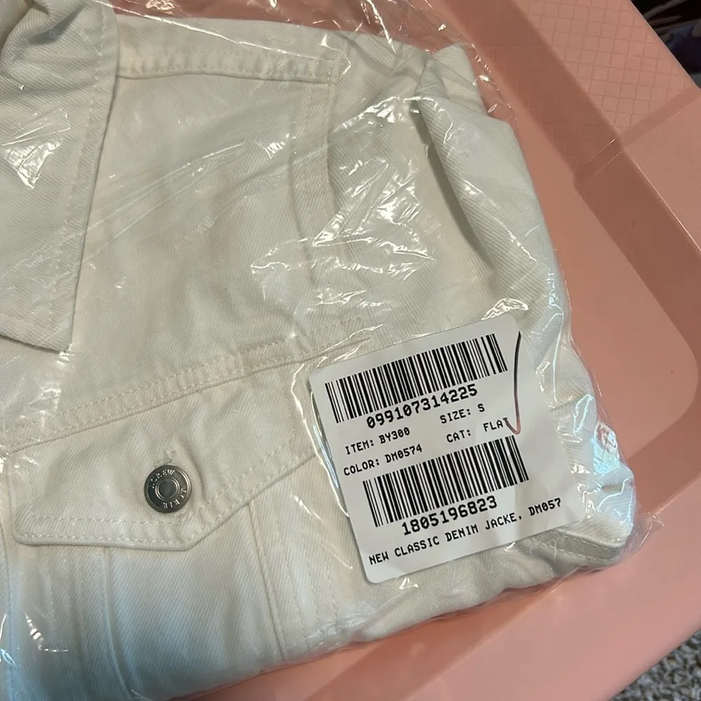 NWT J. Crew New classic denim jacket in white - Image 12