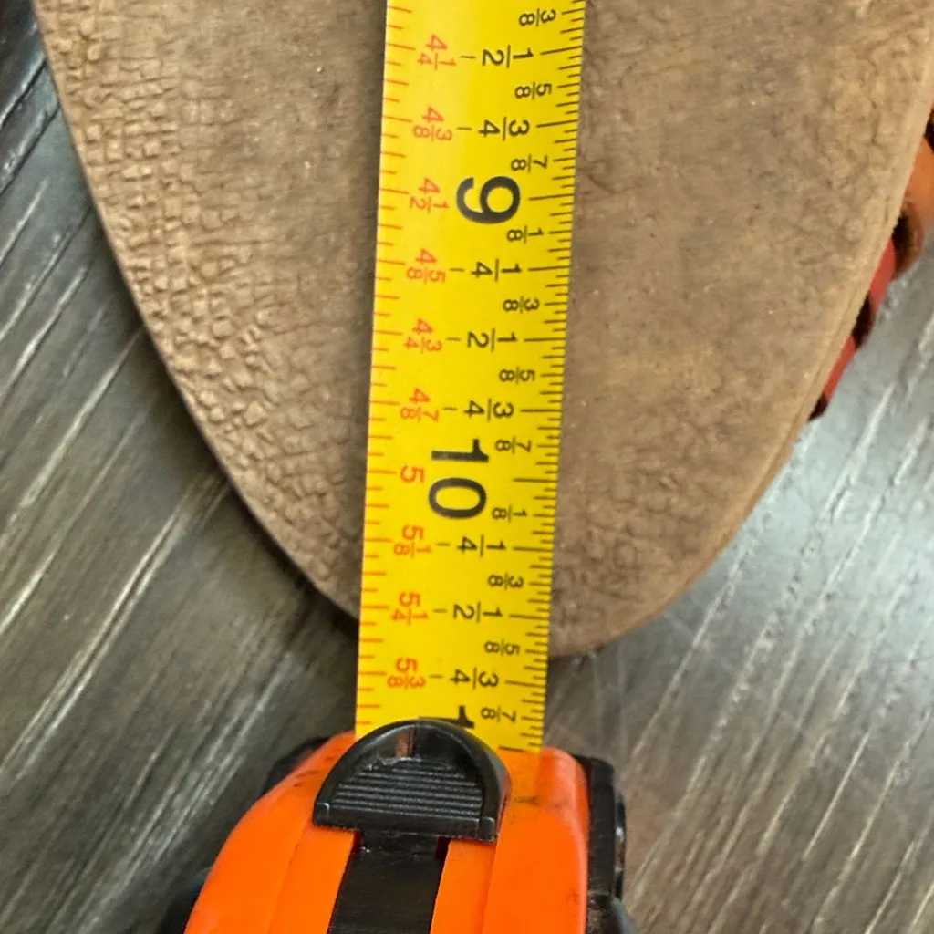 Women’s handmade Mexican Leather huaraches Brown Size 9 - Image 8