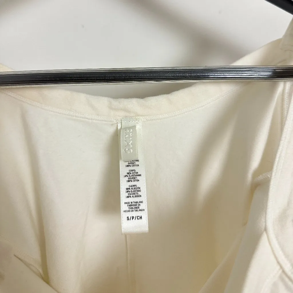 SKIMS Stretch Cotton Jersey Bodysuit in Marble Size Small - Image 4