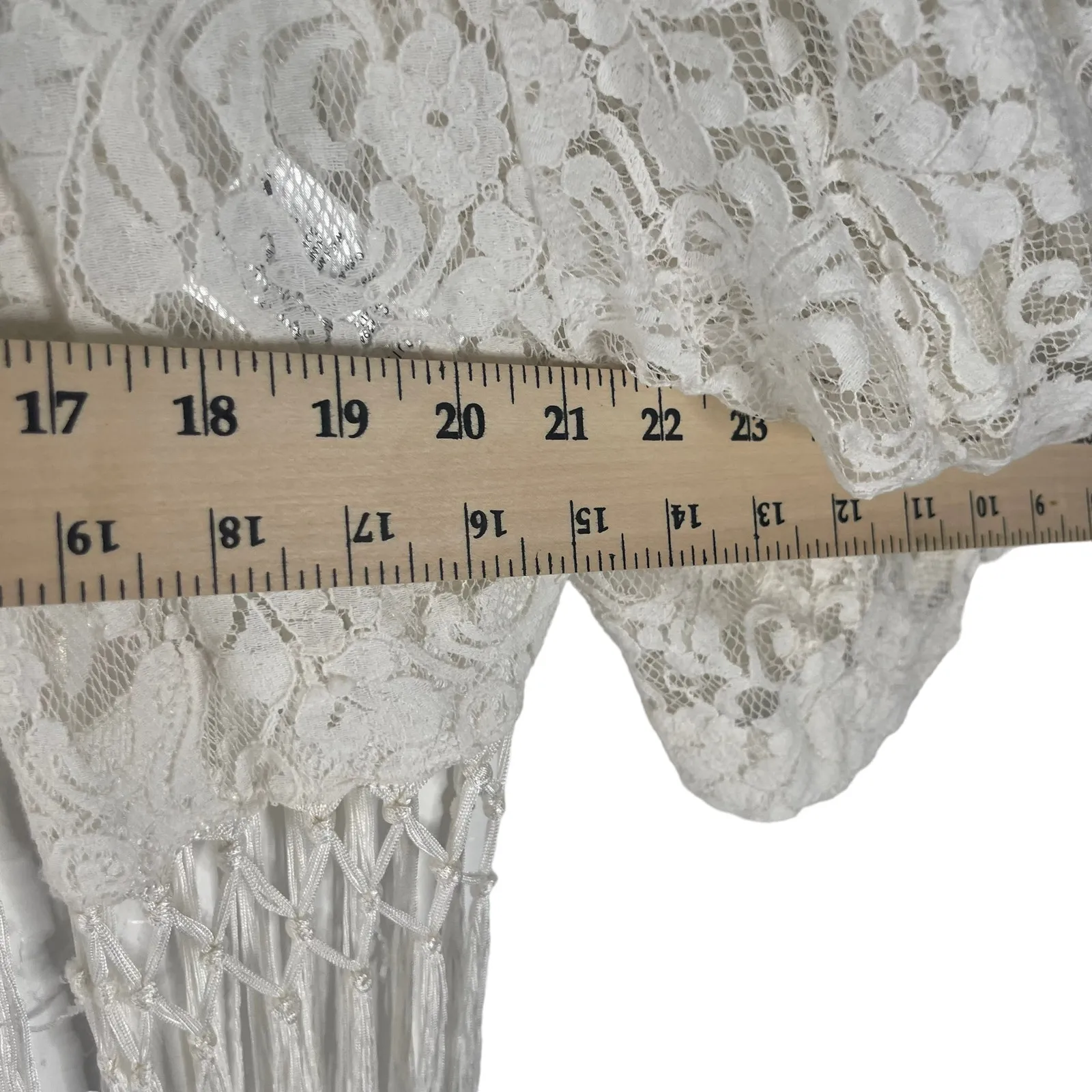 Miss Me Y2k Women's Size Small White‎ Cottage Western Kimono Sweater - Image 8