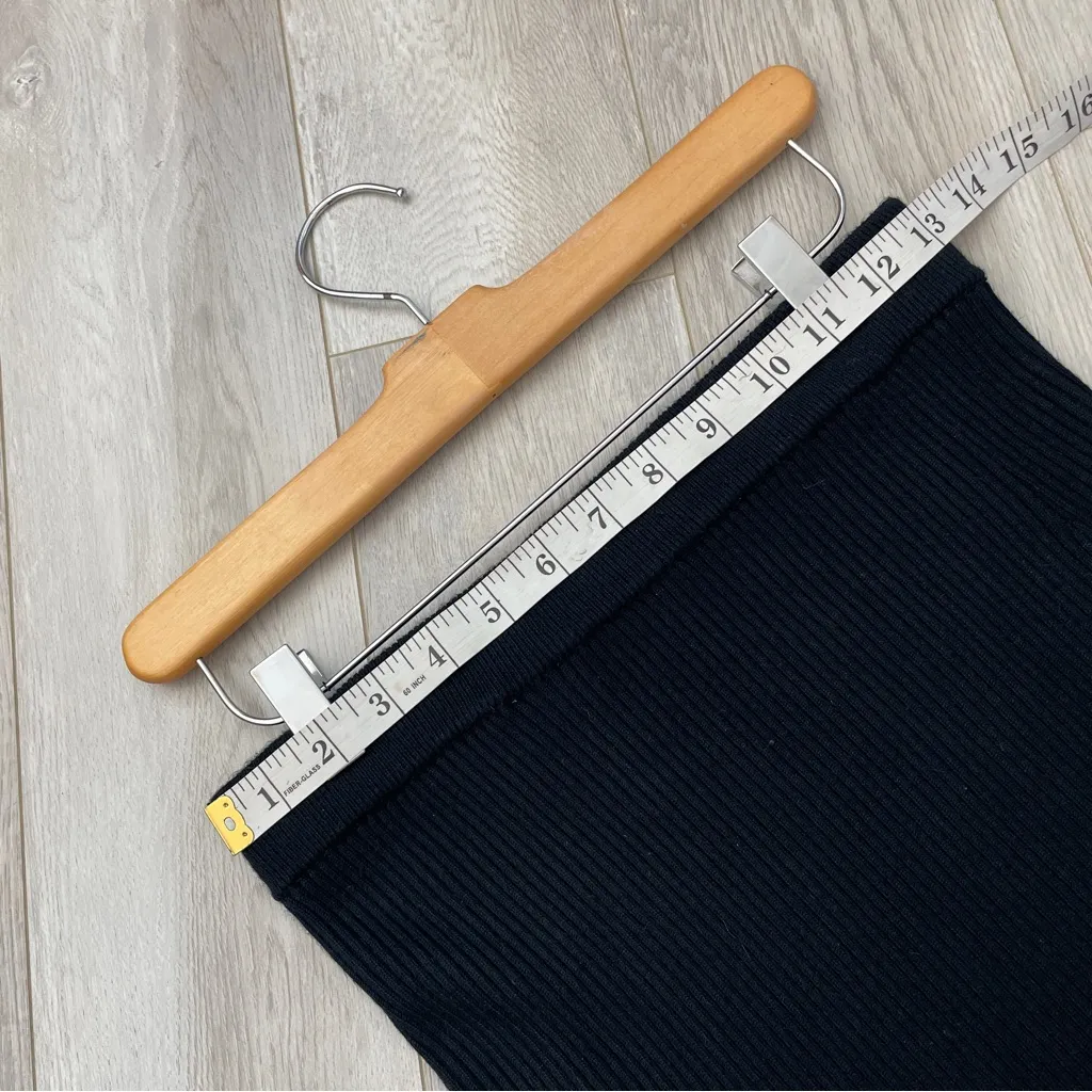 Abercrombie & Fitch Skirt bodycon knit midi womens Black (small) classic party - Image 3