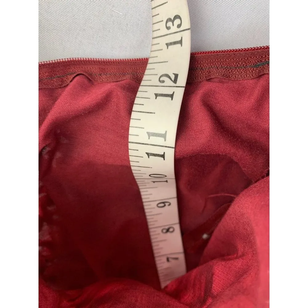 Women's Red Bottle Cap Knitted Cross Bag - Image 7