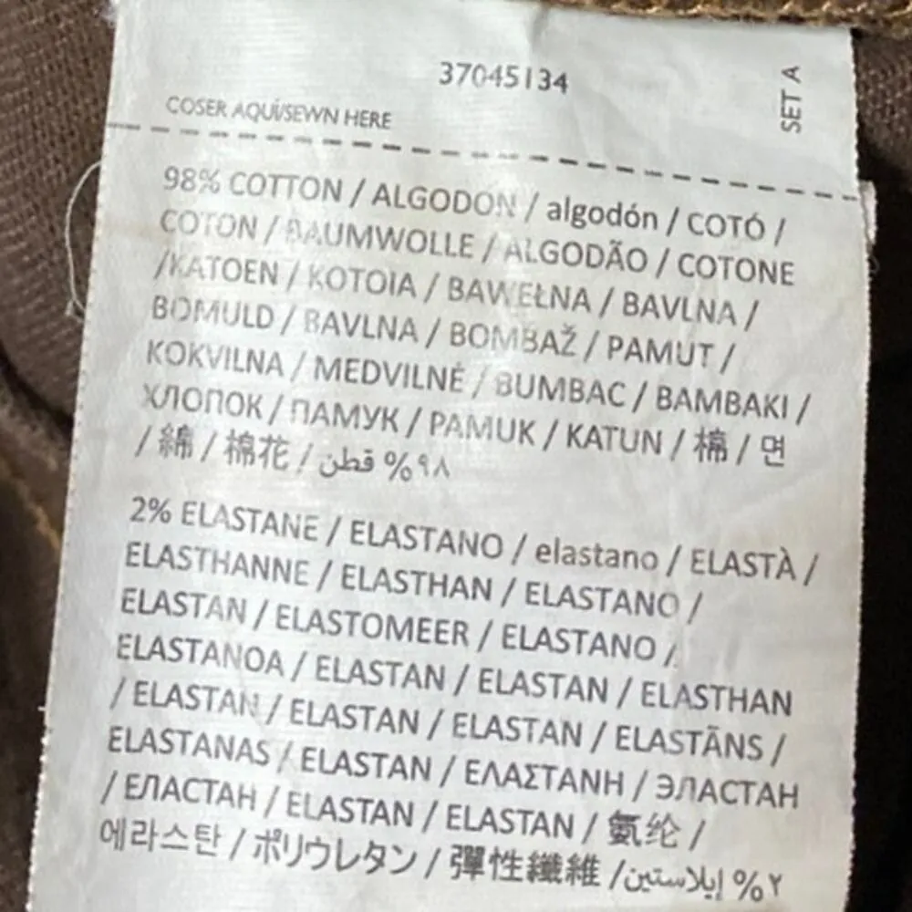 MNG Mango Sienna Women's Brown High Waist Flared Bootcut Denim Jeans Pants Sz 1 - Image 5