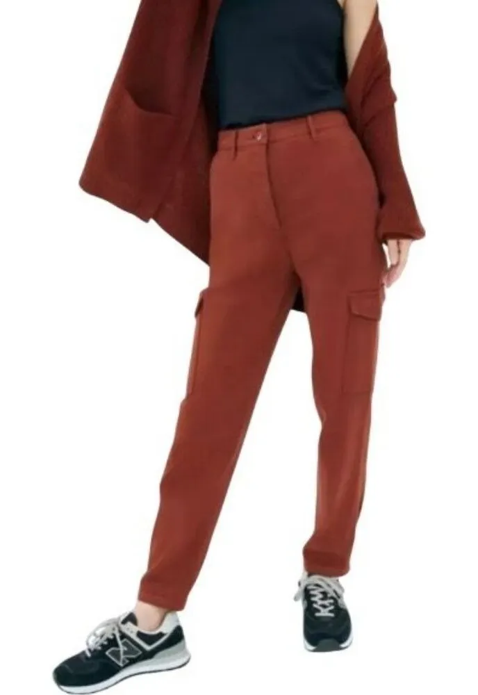Aritzia Wilfred Free Womens Modern Rust Cargo Pants Size 12 Button Fly High-Rise - Image 1