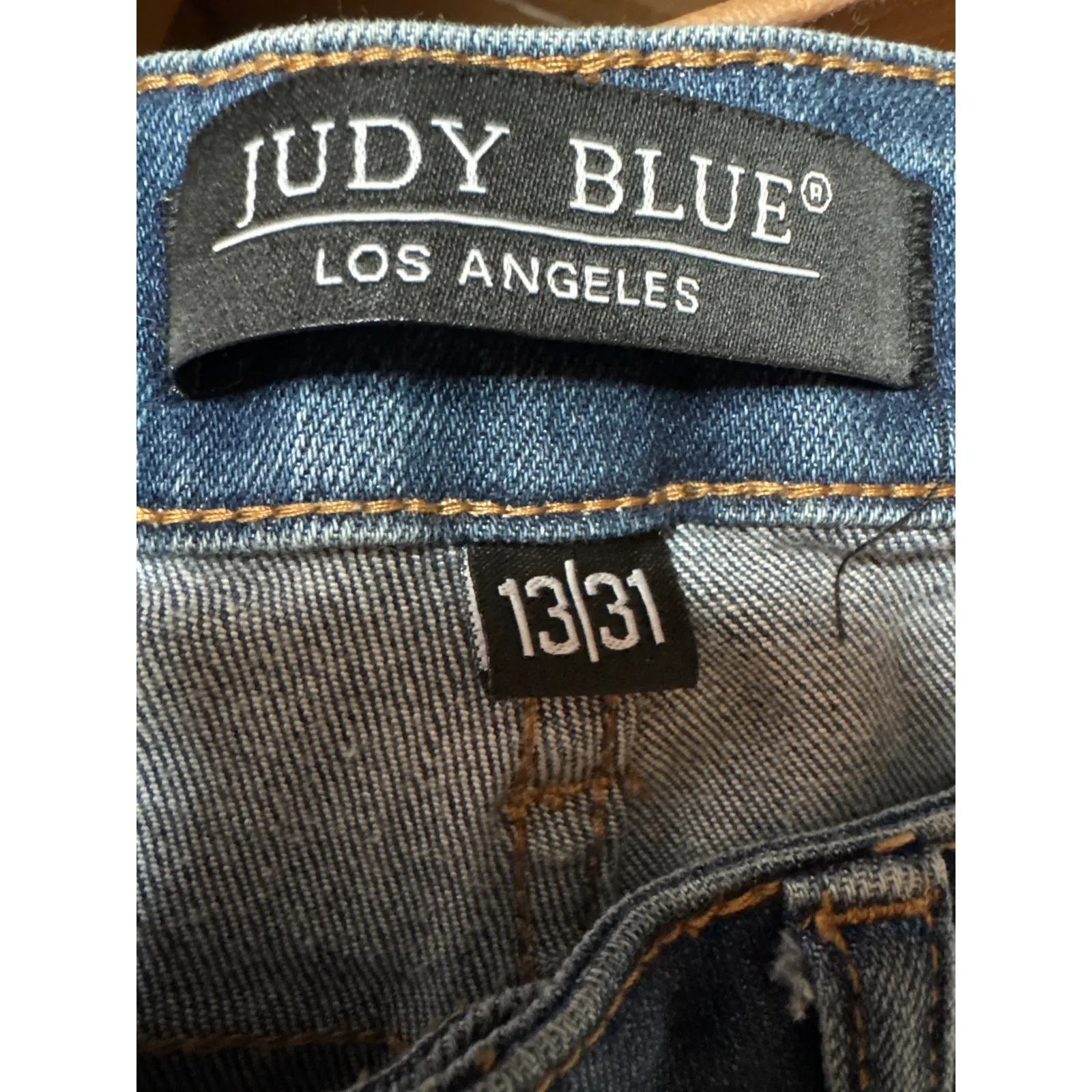 Judy Blue Jeans Women's Skinny Fit Distressed Buffalo Plaid Patch Size 13 31 - Image 3