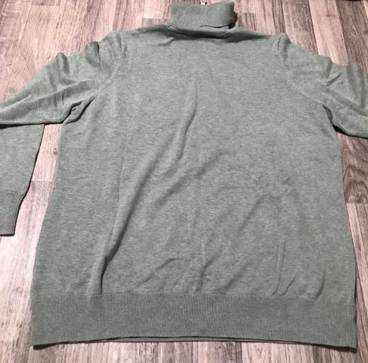 Sage Green Turtle Neck Long Sleeve Size: 2XL - Image 2