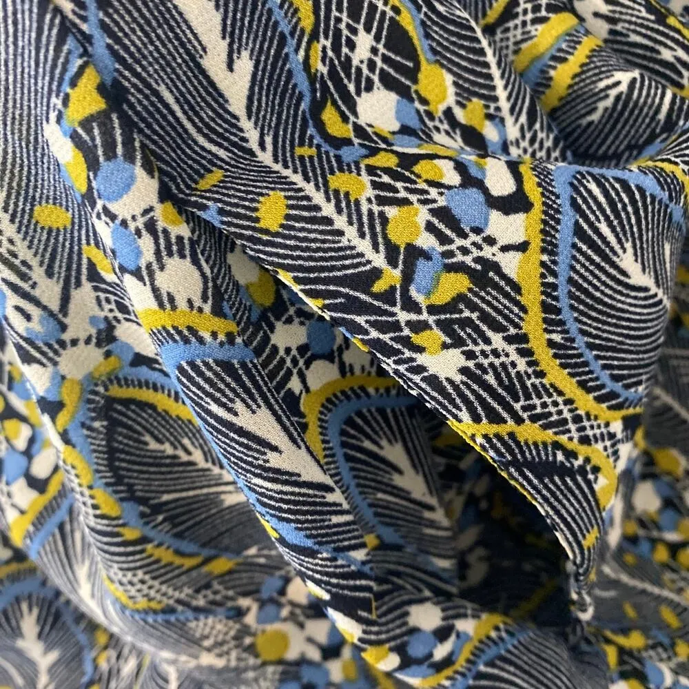 LovPosh Blue Yellow Romper Button up 3/4 Sleeves Juniors M - Image 7