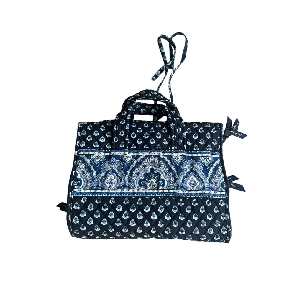 VERA BRADLEY Vintage Nantucket Navy Travel Makeup Case - Image 2