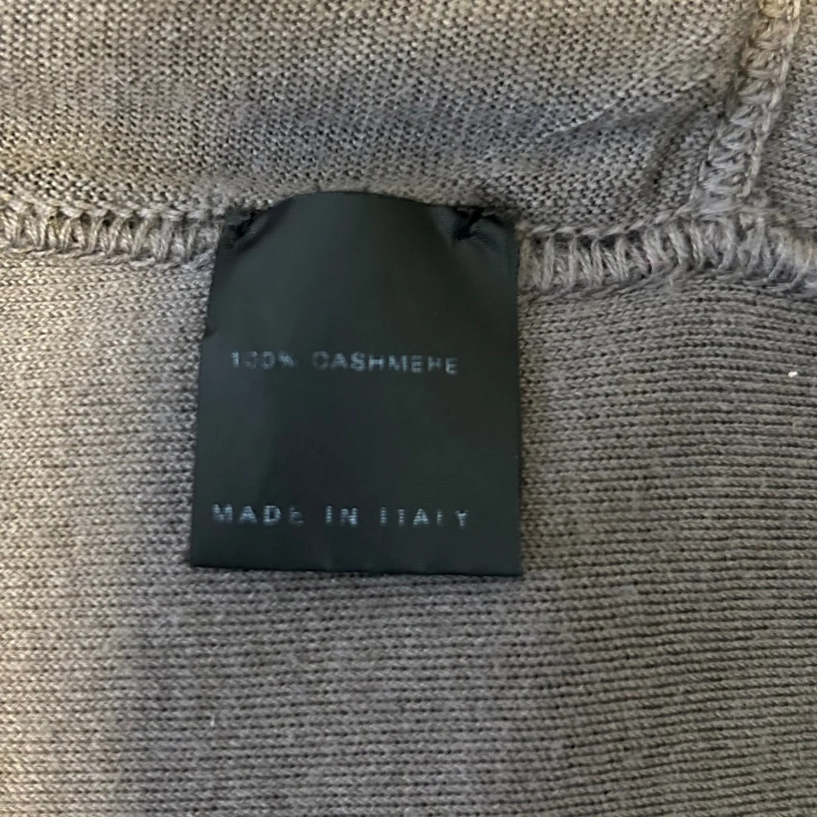 Manrico Cashmere Oversized Zip Up Cardigan Sweater Poncho Top Made in Italy Med. Brown - Image 8