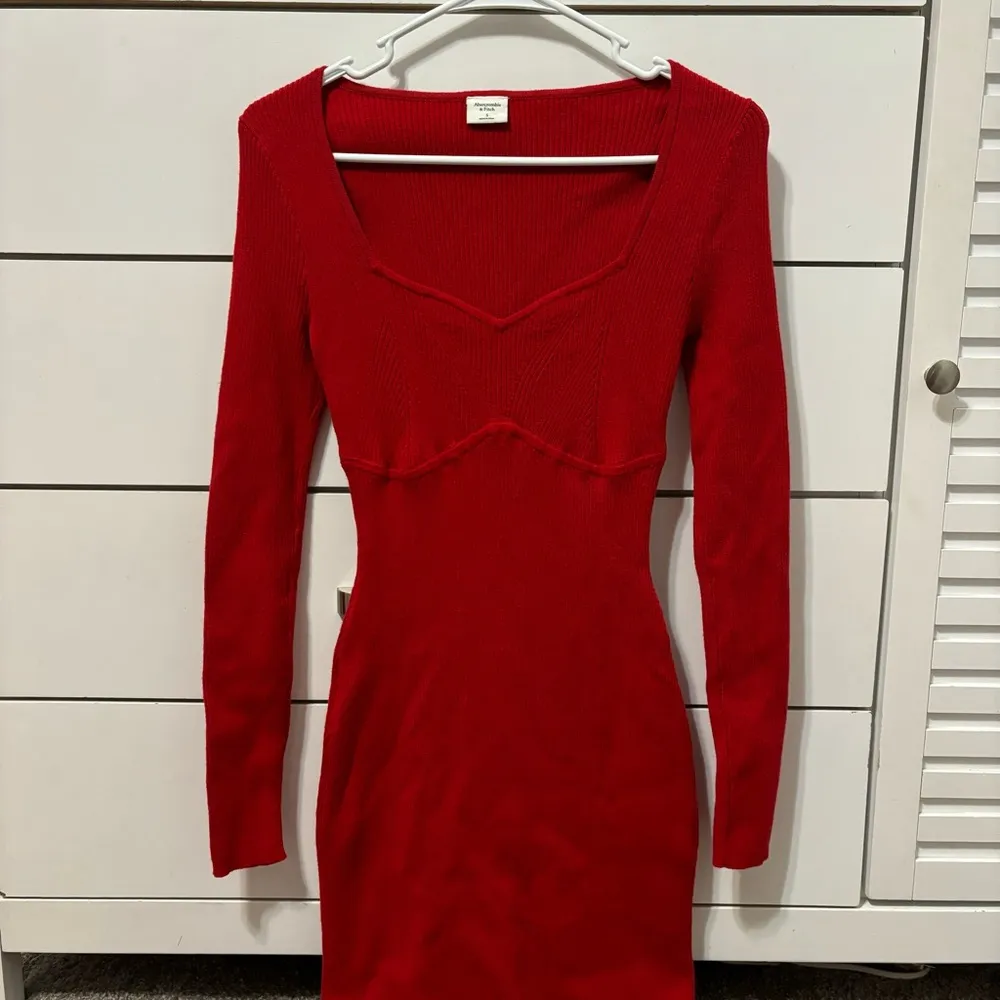 Abercrombie & Fitch Long Sleeve Corset Knit Mini Sweater Dress - Image 2