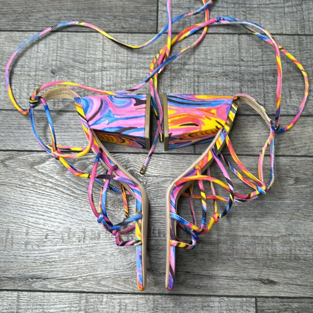 Jessica Simpson Colorful Strappy Sandals - Image 3