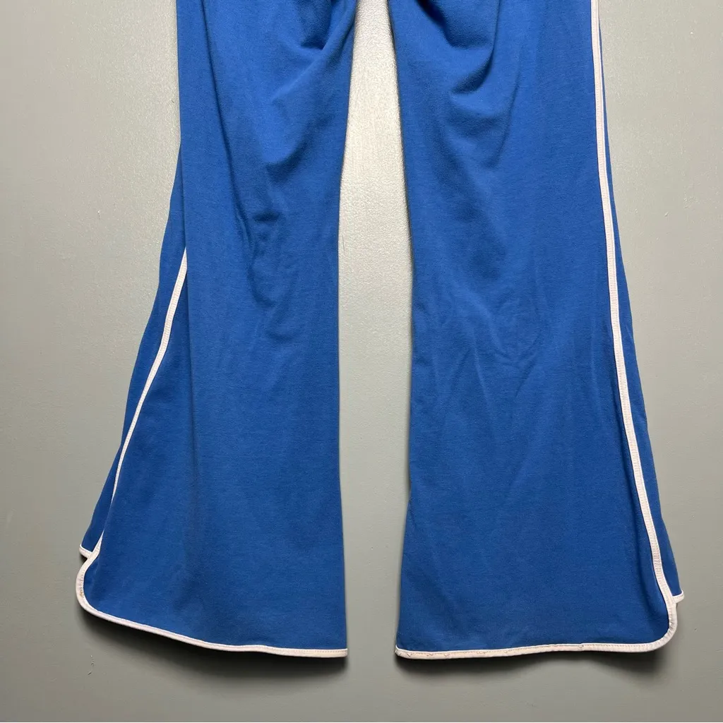 Y2K Hollister Flared Yoga Pants Blue White Low Rise Sweatpants Women’s Size S - Image 8