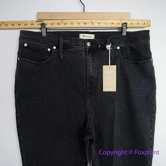 NEW Madewell Classic Straight Jeans in Lunar Wash,‎ 35 - Image 5