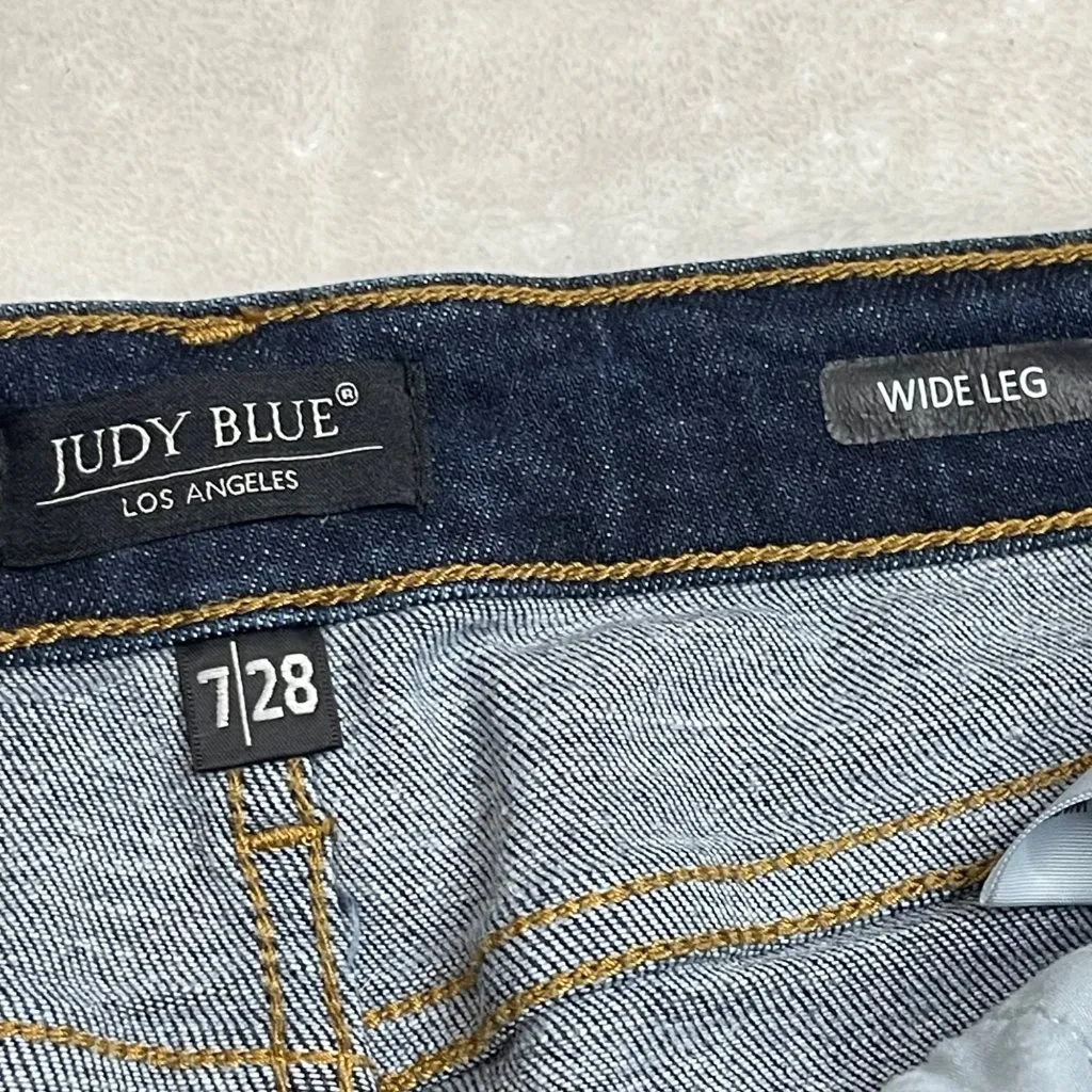 Judy‎ Blue Reworked Jean Shorts Women's Size 28 Raw Hem Jorts Denim Cotton - Image 4