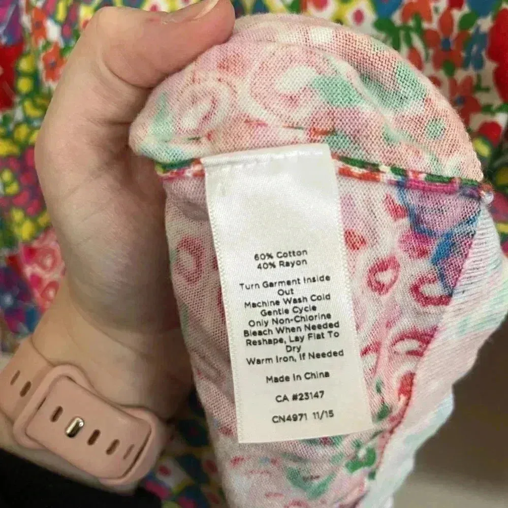 Talbots Floral Button Up Cardigan - Image 6