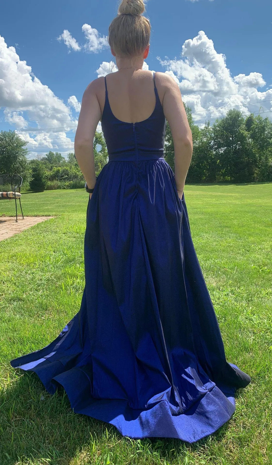 Windsor Royal Blue Formal Dress - Image 3