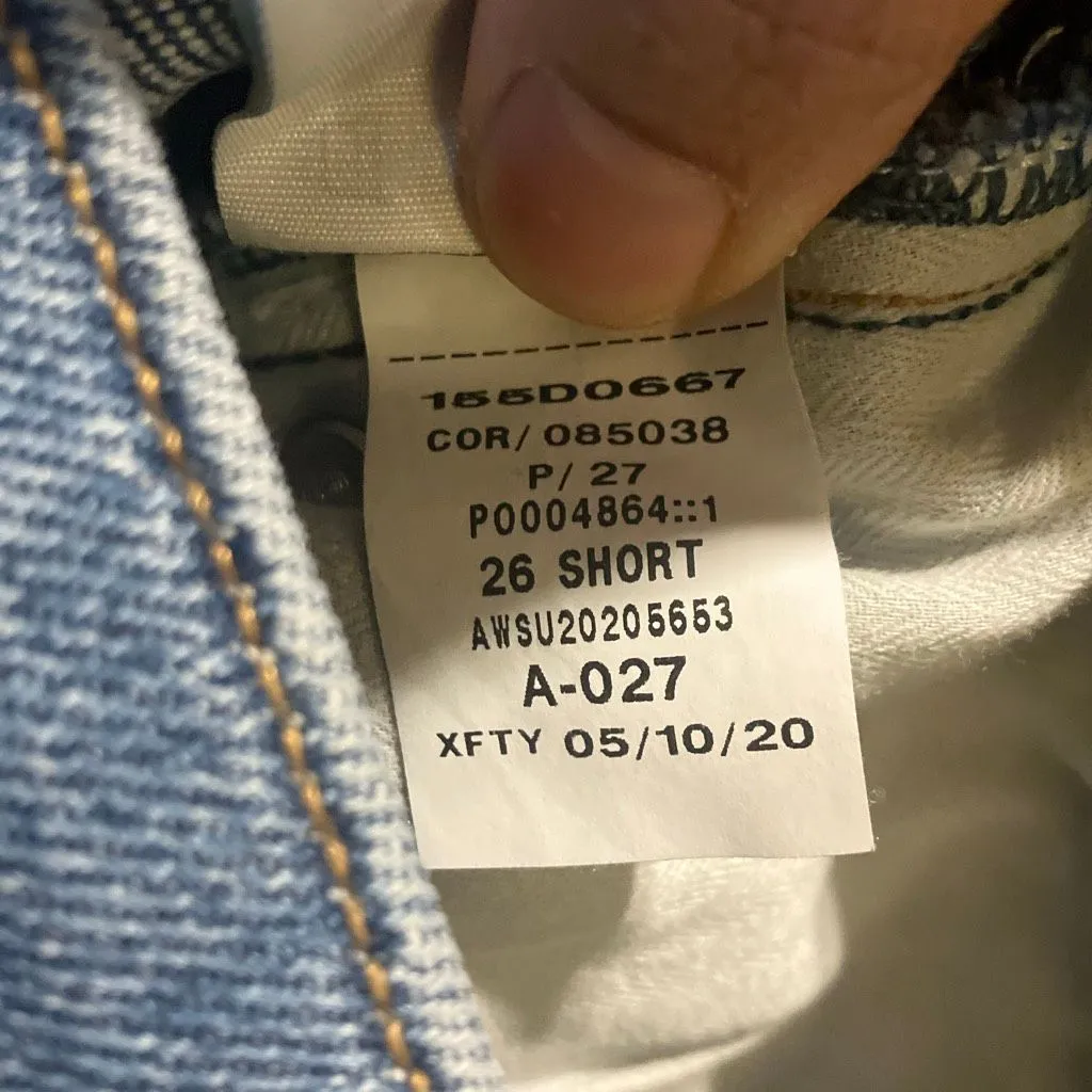 Abercrombie & Fitch High Rise Mom Jeans Dark Wash Distressed 2/26S #761 - Image 11