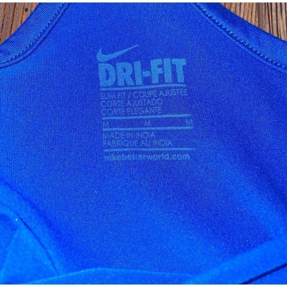 Nike dri-fit cobalt blue razorback athletic tank medium - Image 3