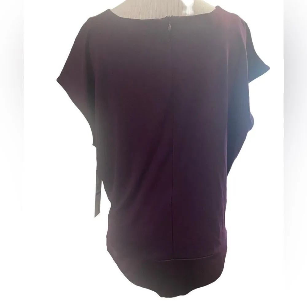 NWT Calvin Klein Cap Sleeve Wrap Style Bodysuit - Image 2