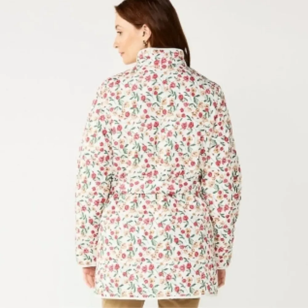 Draper James Women’s RSV Quilted Floral Tie Waist Jacket Plus Size XXL - Image 2
