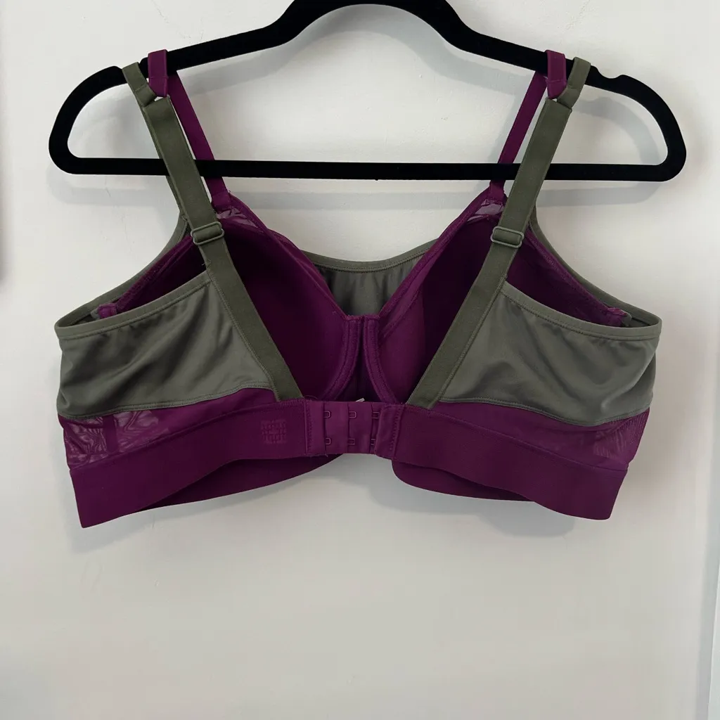Natori  Oliveish grey and Purple Bra - Image 4