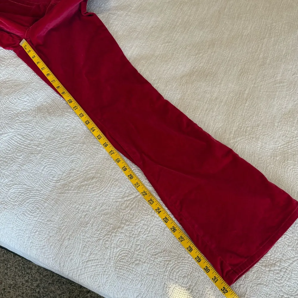 Vintage Red Velvet Hipster Flare Pants Arizona Jean Co Womens Juniors 3 Y2K 90s - Image 7