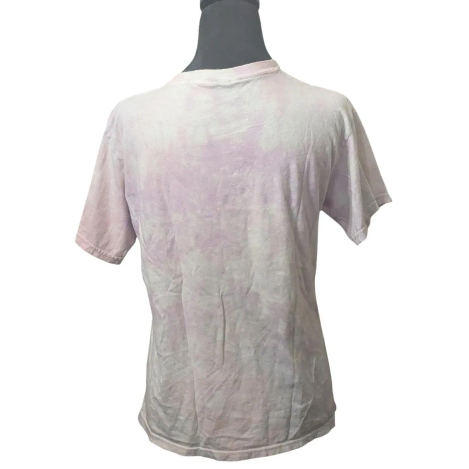 DEF LEPPARD Hysteria Tour Graphic Tee Pastel Tie Dye Grunge Retro Rock S - Image 5