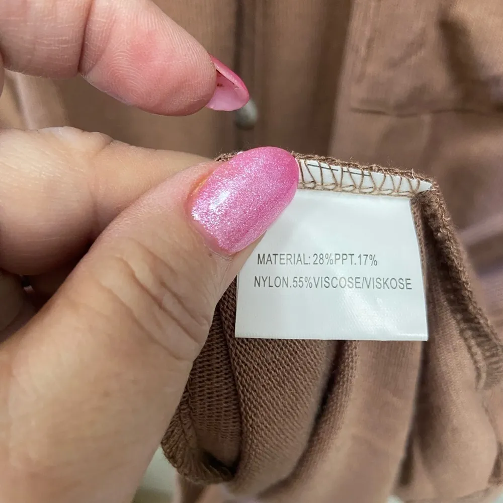 Nag goo large long cardigan long sleeve women’s sweater in rust Brown - Image 5