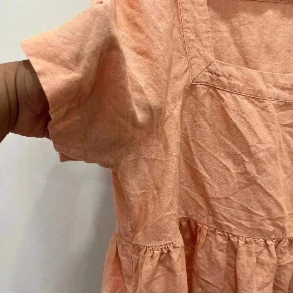 Madewell Linen-Blend Allie Mini Dress size M - Image 5