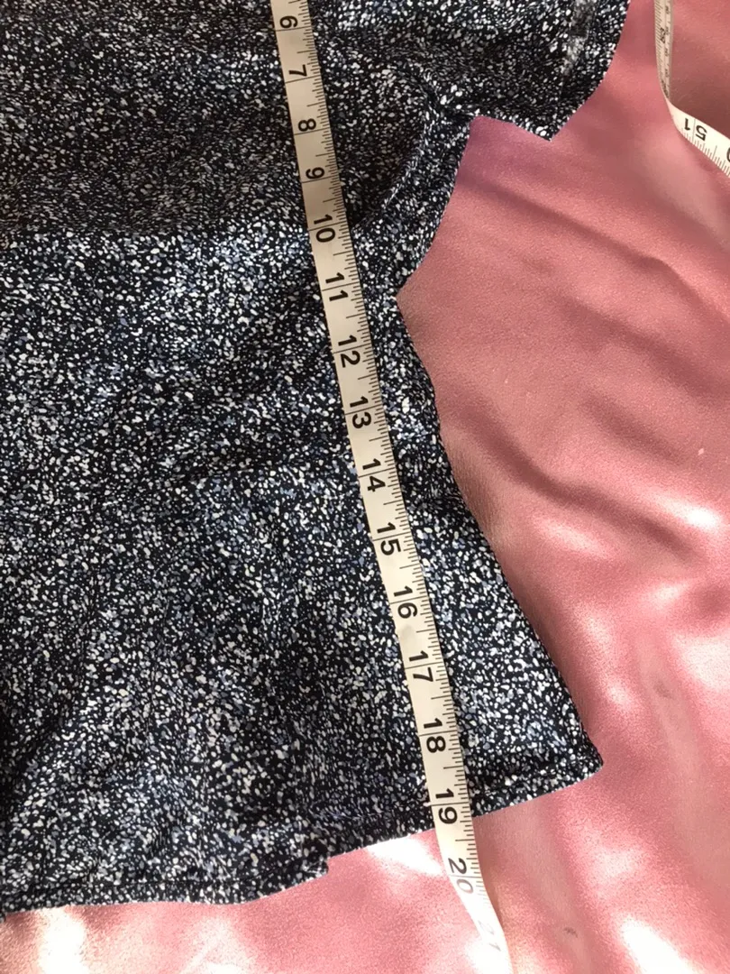 gap blue splatter peplum top - Image 8