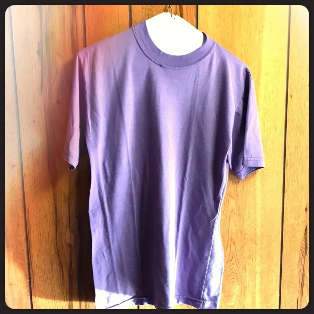 Purple short sleeve basic tee - Image 2