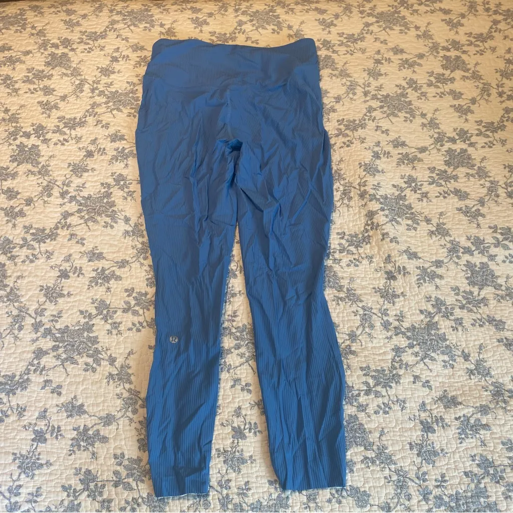 Lululemon Base Pace High-Rise Ribbed Tight 25” Blue Nile Size 10 - Image 5