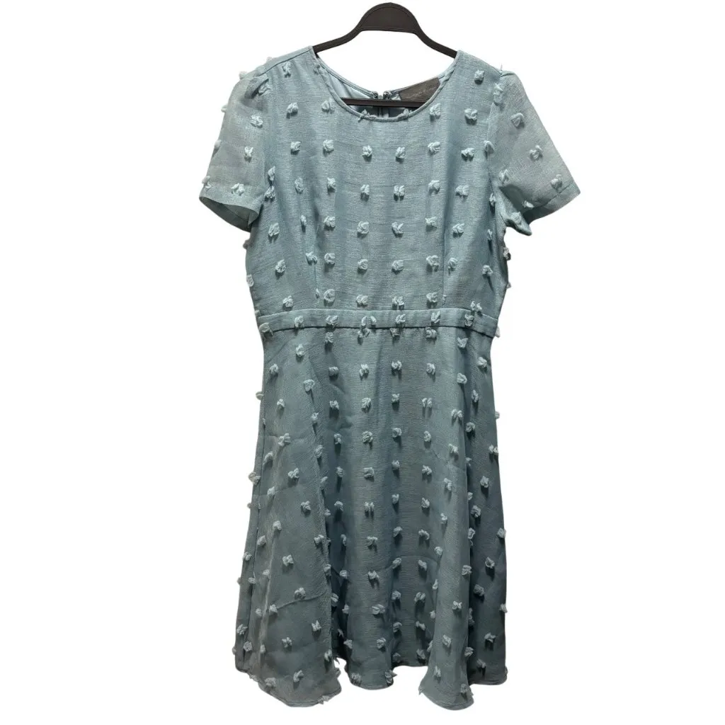 Anthropologie Sunday In Brooklyn Glenda Textured Sky Blue Dress Size L - Image 4