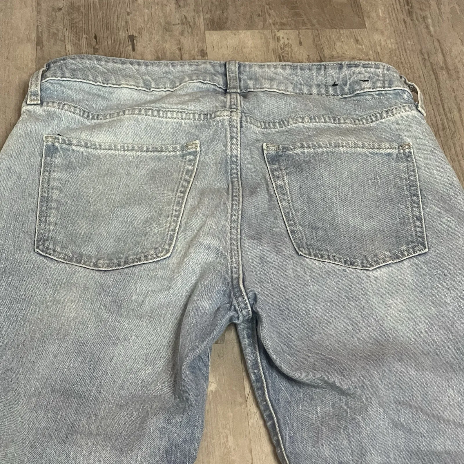 Gap Jeans Sz 8 Womens Blue‎ Stretch Pants Ladies High Rise Cropped Straight Bag5 - Image 6